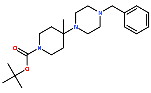 1-Boc-4-(4-苄基哌嗪-1-基)-4-甲基哌啶