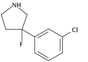 3-(3-氯苯基)-3-氟吡咯烷