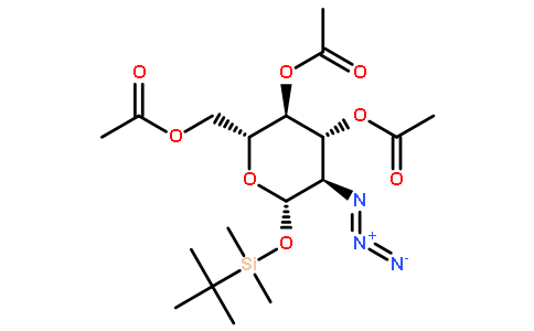 1-邻叔丁基二甲基甲硅烷基-2-叠氮基-2-脱氧-β-D-吡喃葡萄糖苷