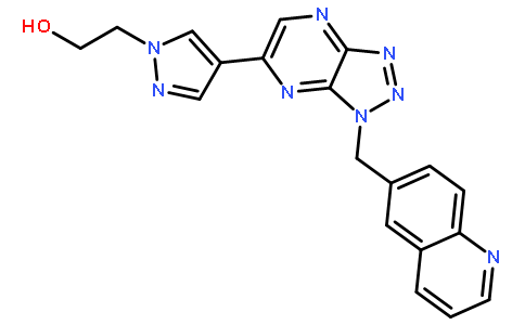 2-{4-[1-(6-Quinolinylmethyl)-1H-[1,2,3]triazolo[4,5-b]pyrazin-6-y l]-1H-pyrazol-1-yl}ethanol