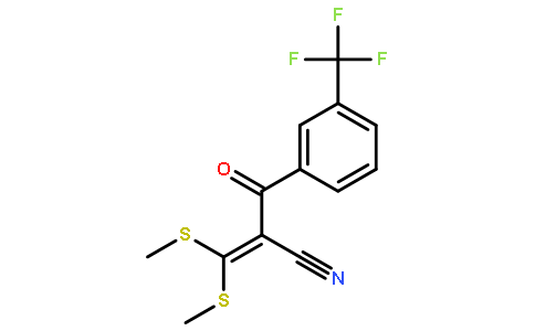 3,3-双(甲硫基)-2-[3-(三氟甲基)苯甲醛]丙烯晴