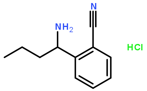 2-((1S)-1-氨基丁基)苯甲腈鹽酸鹽