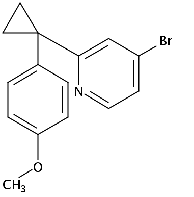 4-bromo-2-(1-(4-methoxyphenyl)cyclopropyl)pyridine