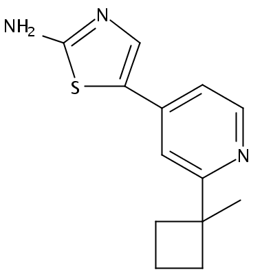 5-(2-(1-methylcyclobutyl)pyridin-4-yl)thiazol-2-amine