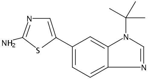 5-(1-tert-butyl-1H-benzo[d]imidazol-6-yl)thiazol-2-amine