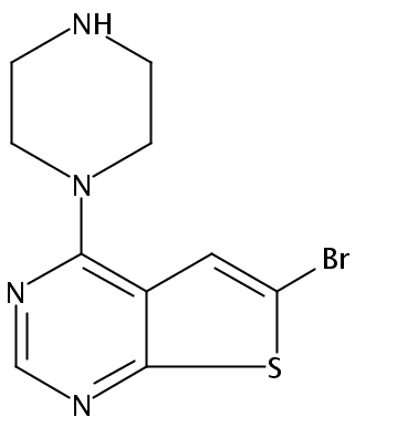6-bromo-4-(piperazin-1-yl)thieno[2,3-d]pyrimidine