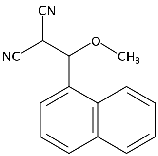 2-(methoxy(naphthalen-1-yl)methyl)malononitrile