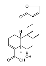 (-)-6beta-羟基-5beta,8beta,9beta,10alpha-克罗-3,13-二烯-16,15-内酯-18-酸