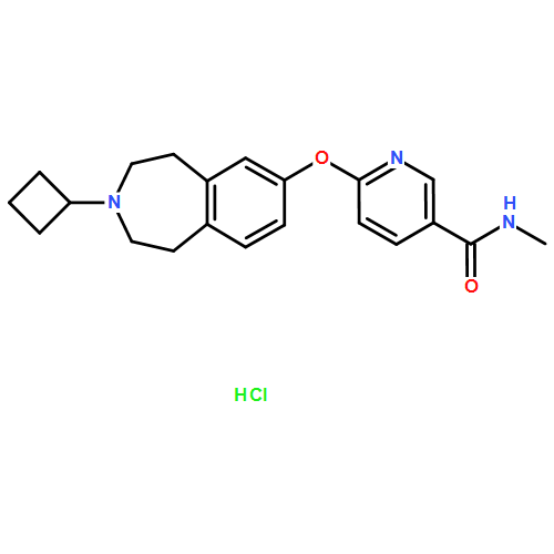 6-[(3-环丁基-2,3,4,5-四氢-1H-3-苯并氮杂卓-7-基)氧基]-N-甲基-3-吡啶甲酰胺盐酸盐