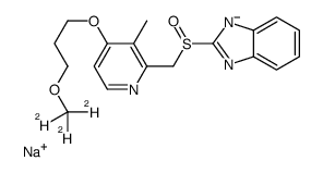 sodium,2-[[3-methyl-4-[3-(trideuteriomethoxy)propoxy]pyridin-2-yl]methylsulfinyl]benzimidazol-1-ide