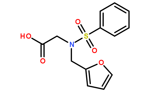 (苯磺酰基呋喃-2-甲基氨基)-乙酸