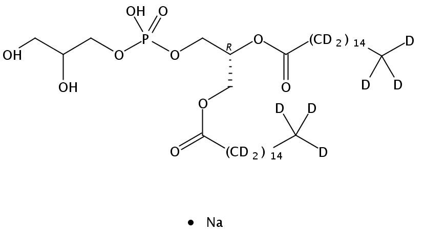 1,2-dipalmitoyl-d62-sn-glycero-3-[phospho-rac-(1-glycerol)] (sodium salt)
