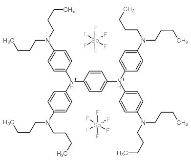 N3,N3,N6,N6-四[4-(二丁基氨基)苯基]-1,4-环己二烯-3,6-二铵六氟锑酸盐