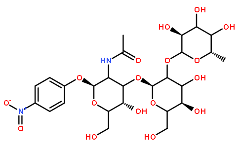 4-硝基苯基 2-乙酰氨基-2-脱氧-3-o-[2-o-(α-l-fuco吡喃osyl)- β-d-galacto吡喃osyl]-β-d-吡喃葡萄糖苷