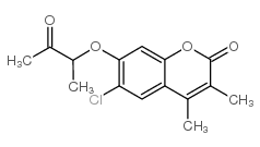 6-chloro-3,4-dimethyl-7-(3-oxobutan-2-yloxy)chromen-2-one