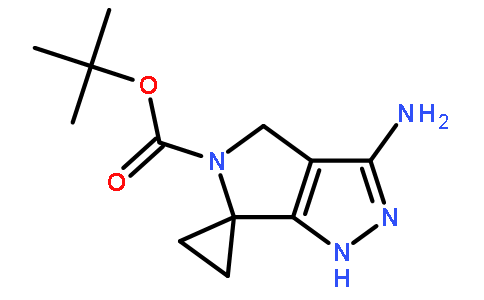 tert-butyl 3-aminospiro[1,4-dihydropyrrolo[3,4-c]pyrazole-6,1'-cyclopropane]-5-carboxylate