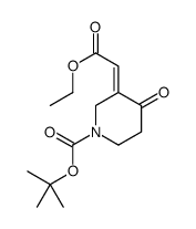 tert-butyl (3Z)-3-(2-ethoxy-2-oxoethylidene)-4-oxopiperidine-1-carboxylate