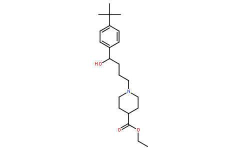 1-(4-(4-(tert-Butyl)phenyl)-4-hydroxybutyl)-4-piperidinecarboxylic Acid Ethyl Ester