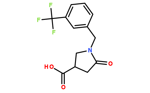 5-Oxo-1-[3-(trifluoromethyl)benzyl]-pyrrolidine-3-carboxylic acid