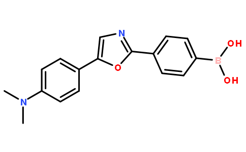 4-[5-(4-二甲基氨基苯基)噁唑-2-基]苯基硼酸