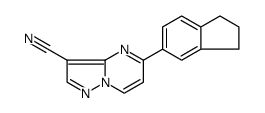 Pyrazolo[1,5-a]pyrimidine-3-carbonitrile, 5-(2,3-dihydro-1H-inden-5-yl)