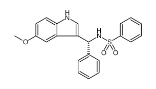 Benzenesulfonamide, N-[(R)-(5-methoxy-1H-indol-3-yl)phenylmethyl]