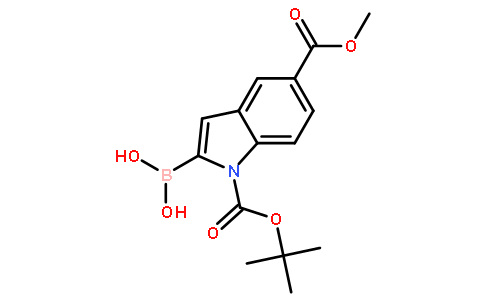 1-BOC-5-(甲氧基羰基)吲哚-2-硼酸