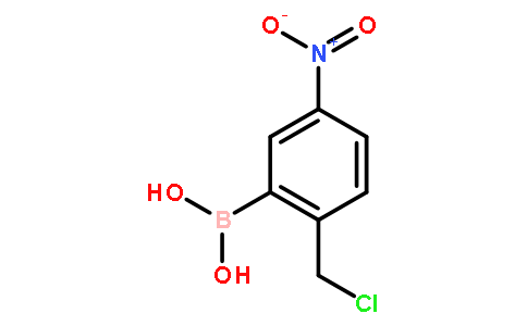 2-(氯甲基)-5-硝基苯硼酸