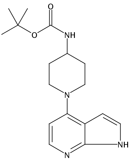 N-[1-(1H-吡咯并[2,3-B]吡啶-4-基)-4-哌啶基]-氨基甲酸-1,1-二甲基乙酯