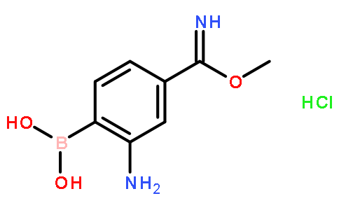 2-氨基-4-(亚氨基(甲氧基)甲基)苯硼酸盐酸盐