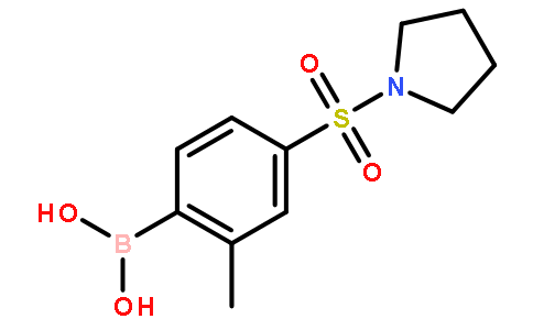 2-甲基-4-(吡咯烷-1-基磺酰基)苯硼酸