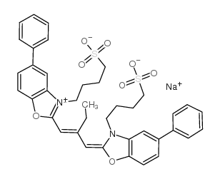 3,3-二(4-硫代丁基)-5,5-二苯基-9-乙氧基羰花青内胺盐钠盐