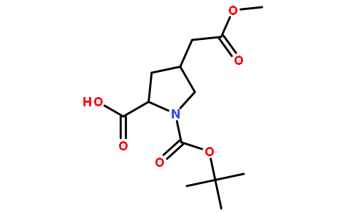 (2S,4R)-1-(叔丁氧基羰基)-4-(2-甲氧基-2-氧代乙基)吡咯烷-2-羧酸