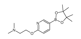 N,N-二甲基-2-[[5-(4,4,5,5-四甲基-1,3,2-二噁硼烷-2-基)-2-吡啶]氧基]-乙胺