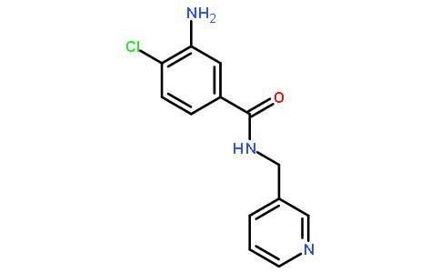 3-氨基-4-氯-N-(3-吡啶基甲基)苯甲酰胺