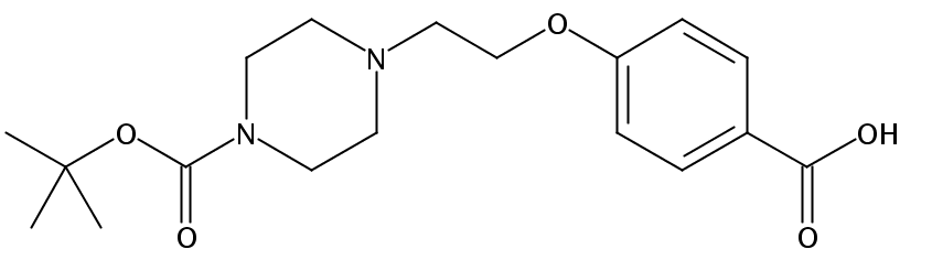 1-Boc-4-[2-(4-羧基苯氧基)乙基]哌嗪