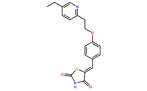 5-[[4-[2-(5-乙基-2-吡啶基)乙氧基]苯基]亚甲基]-2,4-噻唑二酮