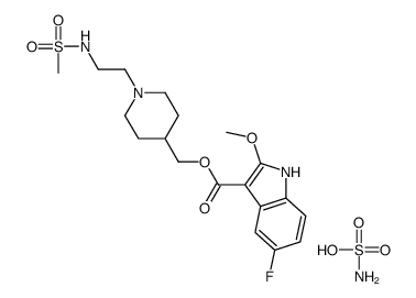 Sulfamic acid - (1-{2-[(methylsulfonyl)amino]ethyl}-4-piperidinyl )methyl 5-fluoro-2-methoxy-1H-indole-3-carboxylate (1:1)