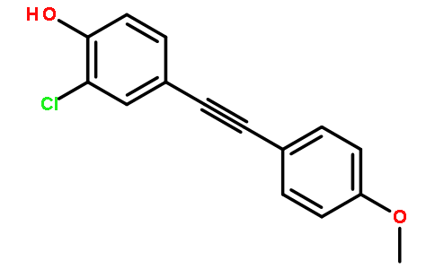 2-氯-4-[2-(4-甲氧基苯基)乙炔]苯酚