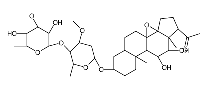 (3β,5α,11α,12β,14β)-11,12-Dihydroxy-20-oxo-8,14-epoxypregnan-3-yl 2,6-dideoxy-4-O-(6-deoxy-3-O-methyl-β-D-allopyranosyl)-3-O-methy l-β-D-arabino-hexopyranoside