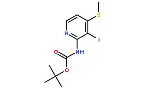 3-碘-4-(甲基硫代)吡啶-2-氨基甲酸叔丁酯