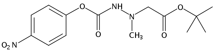 4-Nitrophenyl 2-(2-(tert-butoxy)-2-oxoethyl)-2-methylhydrazinecarboxylate