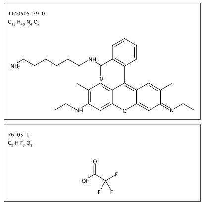 N-(6-Aminohexyl)rhodamine 6G-amide bis(trifluoroacetate) ≥95%(HPCE)