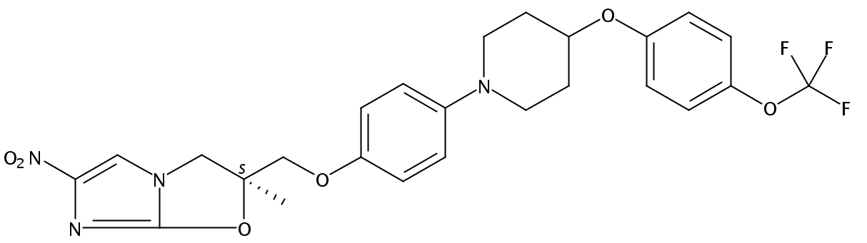 (S)-2-Methyl-6-nitro-2-((4-(4-(4-(trifluoromethoxy)phenoxy)piperidin-1-yl)phenoxy)methyl)-2,3-dihydroimidazo[2,1-b]oxazole