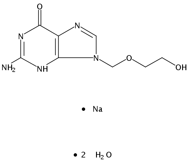 Sodium 2-((2-amino-6-oxo-1H-purin-9(6H)-yl)methoxy)ethanolate dihydrate
