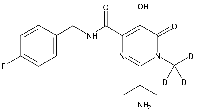 2-(1-Amino-1-methylethyl)-N-(4-fluorobenzyl)-5-hydroxy-1-methyl-6-oxo-1,6-dihydropyrimidine-4-carboxamide-d3