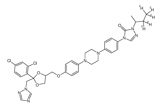 4-[4-[4-[4-[[2-(2,4-dichlorophenyl)-2-(1,2,4-triazol-1-ylmethyl)-1,3-dioxolan-4-yl]methoxy]phenyl]piperazin-1-yl]phenyl]-2-(3,3,4,4,4-pentadeuteriobutan-2-yl)-1,2,4-triazol-3-one