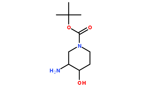 tert-butyl rac-(3R,4R)-3-amino-4-hydroxy-1-piperidinecarboxylate