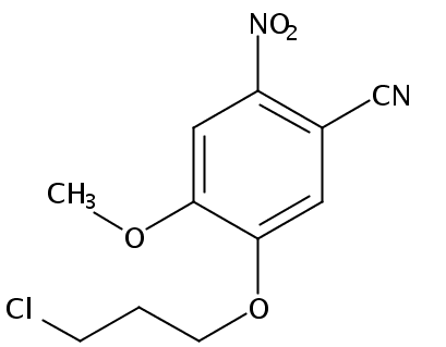 5-(3-氯丙氧基)-4-甲氧基-2-硝基苯甲腈