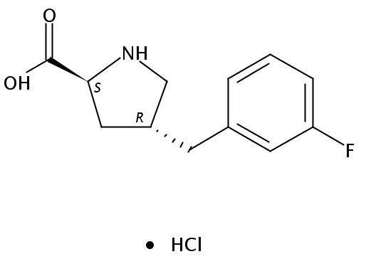 (2S,4R)-4-(3-Fluorobenzyl)pyrrolidine-2-carboxylic acid hydrochloride